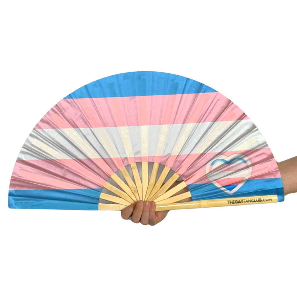 Trans Pride Flag Fan